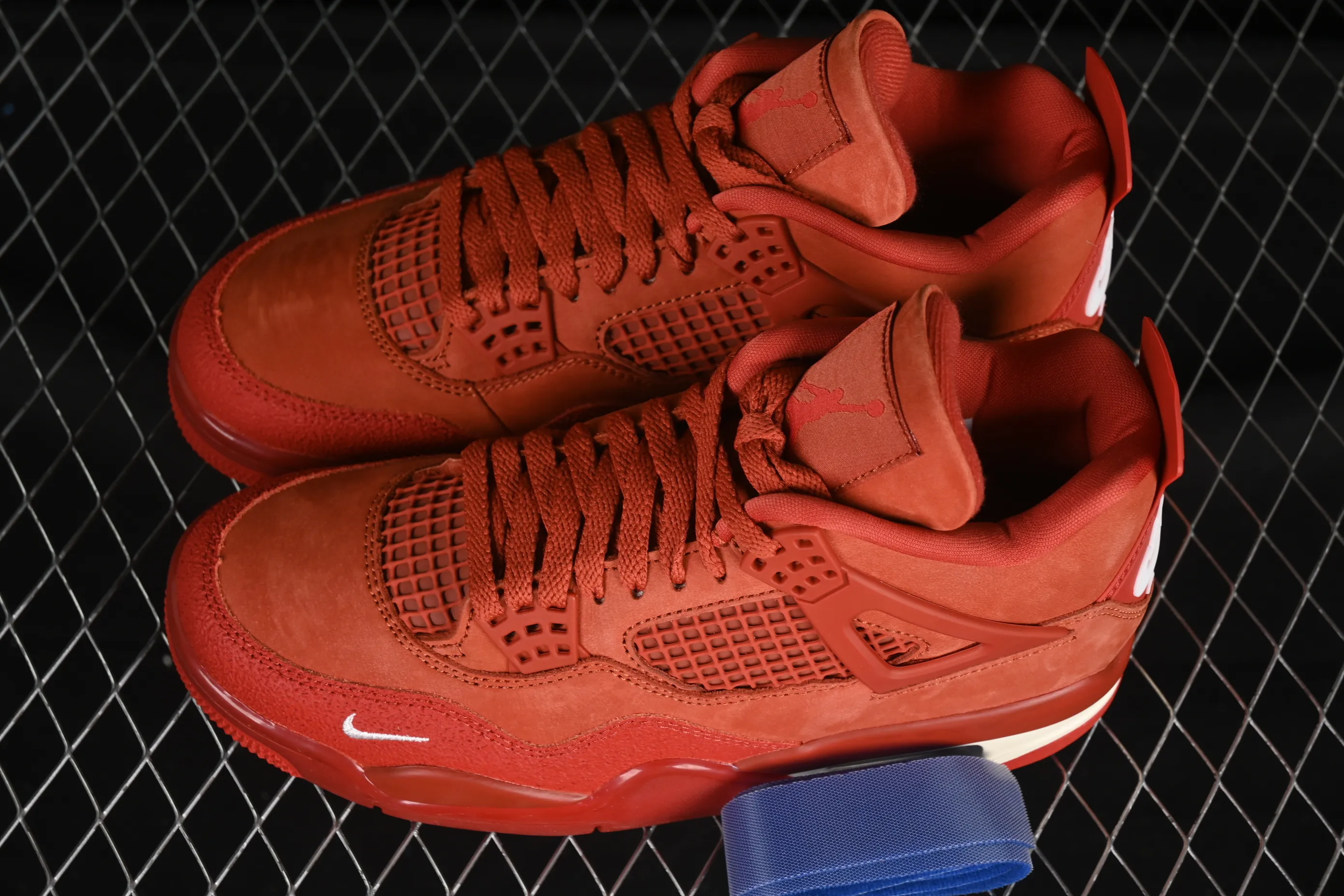 All categories Air Jordan Jordan series basketball shoes Air Jordan 4 GX foreign trade version Nigel Sylvester x Air Jordan 4 OG "Brick By Brick" AJ4 Joe 4 Orange Brown Suede DR5415-100